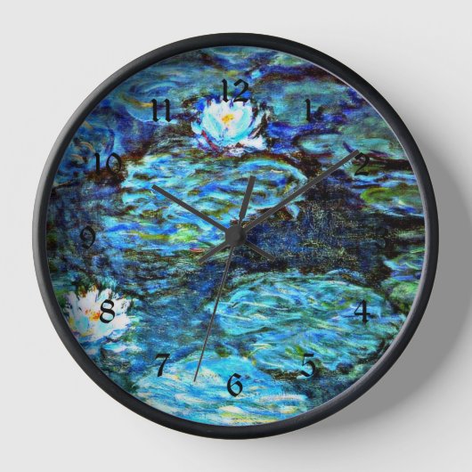 Blue Water Lilies by Monet Uhr (Vorderseite)