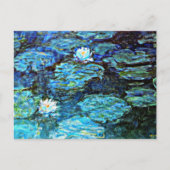 Blue Water-Lilies, Kunstmalerei, Postkarte (Vorderseite)