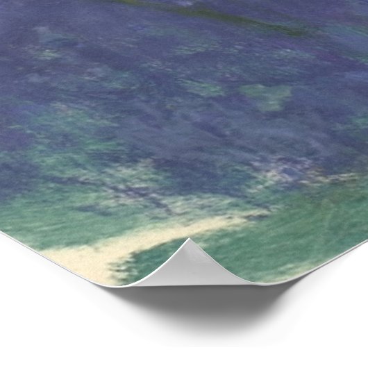 Blue Water Lilies Monet Poster (Ecke)