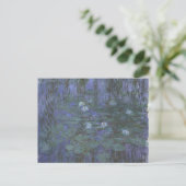 Blue Water Lilies Monet Postkarte (Stehend Vorderseite)