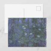 Blue Water Lilies Monet Postkarte (Vorne/Hinten)