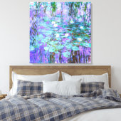 Blue Water Lilies von Claude Monet Leinwanddruck (Insitu (Schlafzimmer))
