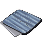 Blue Water Pattern Electronics Bag Laptopschutzhülle (Vorne Knopf)