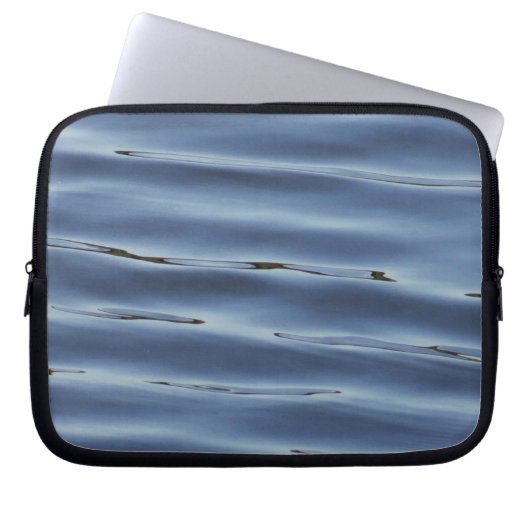 Blue Water Pattern Electronics Bag Laptopschutzhülle (Vorderseite)