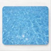 Blue Water Pool Aqua Template Trendy Elegante Mousepad (Vorne)