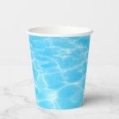 Blue Water Pool Party Beach Party Party Sommer Pappbecher (Rückseite)