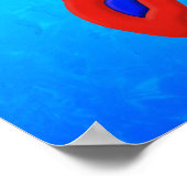 Blue Water Rasta Honu Poster (Ecke)