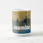 Blue Water Reflection Foto Nature Kaffeetasse (Mittel)