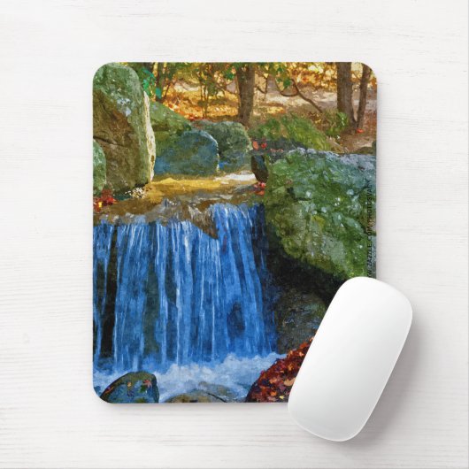 Blue Water Spring Mousepad (Mit Mouse)