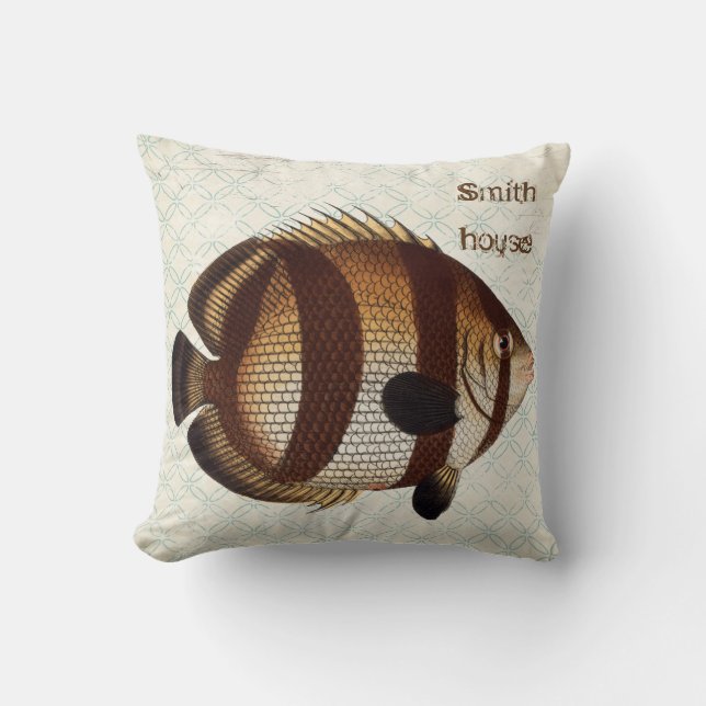 Blue Water Square Throw Kissen (Vorderseite)