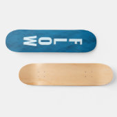 Blue Water Texture Skateboard – Ocean Glide  (Horizontal)