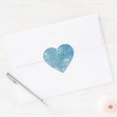 Blue Water Tropfen Fun Heart Sticker (Umschlag)