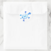 Blue Water Turtle Stickers (Tasche)