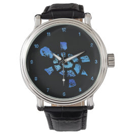 Blue Water Turtle Time Armbanduhr