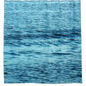 Blue water wave abstract backgroundabstract, aqua, duschvorhang (Vorderseite)