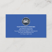 Blue Water Waves Auto Wash Visitenkarte (Rückseite)