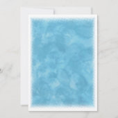 Blue Watercolor Baby Dusche Hintergrund Einladung (Vorderseite)