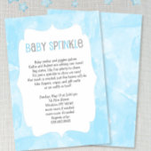 Blue Watercolor Baby Sprinkle / Baby Dusche Einladung
