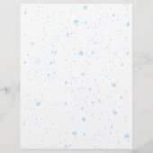 Blue Watercolor Babydusche, Oh Boy Baby Dusche Flyer (Hinten)