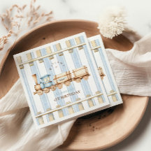 Blue Watercolor Bahn 1. Geburtstag