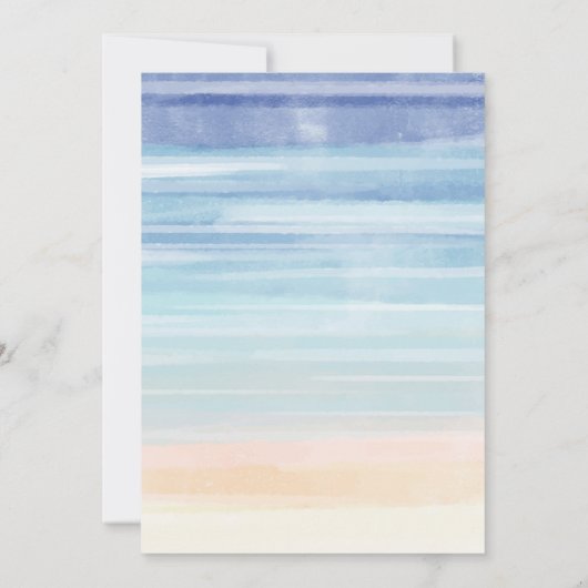 Blue Watercolor Balloon Baby Boy Dusche Einladung (Rückseite)