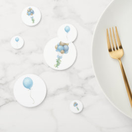 Blue Watercolor Balloons Konfetti