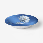 Blue Watercolor-Blume Pappteller (Gewinkelt)