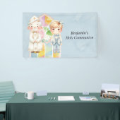 Blue Watercolor Boy 1st. Kommune Banner (Messeveranstaltung)