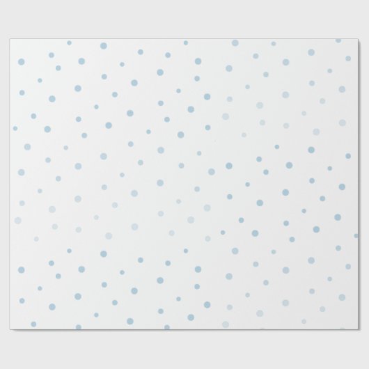 Blue Watercolor Circles Geschenkpapier (Flach)