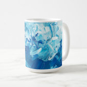 Blue Watercolor Coffee Mug Kaffeetasse (VorderseiteRechts)
