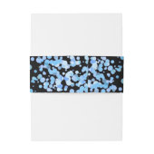 Blue Watercolor Confetti Dots Hochzeit Einladung Einladungsbanderole (Rückseitenbeispiel)