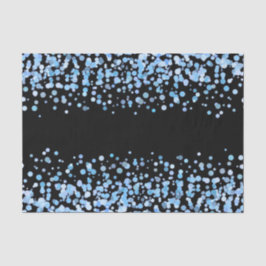 Blue Watercolor Confetti Dots Wedding Seidenpapier