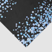 Blue Watercolor Confetti Dots Wedding Seidenpapier (Ausschnitt)