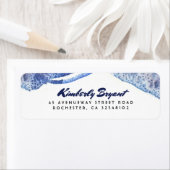 Blue Watercolor Crystal Modern Wedding (Insitu)