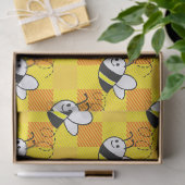 Blue Watercolor Dog Paw Print Seidenpapier (Geschenk)