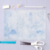 Blue Watercolor Elegante Seidenpapier (Handwerk)