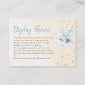 Blue Watercolor Elephant Display Shower Begleitkarte (Vorderseite)