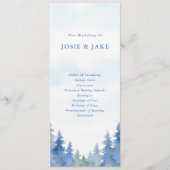 Blue Watercolor Forest Programm (Vorderseite)