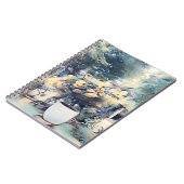Blue Watercolor Foto Gardener Notebook Notizblock (Linke Seite)