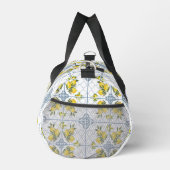 Blue Watercolor French Country Lemon Duffle Bag (Rechts)