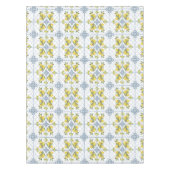 Blue Watercolor French Country Lemon Tischdecke (Vorderseite)