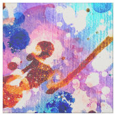 Blue Watercolor Gefärbte Krawatte Splashes Abstrak Stoff (Muster)