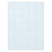 Blue Watercolor Gingham Baby Shower Tableclout Tischdecke (Vorderseite)