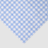 Blue Watercolor Gingham Tissue Paper Seidenpapier (Ausschnitt)