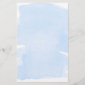 Blue Watercolor Gold Know The Mama to be Game (Rückseite)