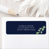 Blue Watercolor Greenerity - Rücksendeadresse (Insitu)