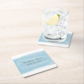 Blue Watercolor Hochzeitspapier-Untersetzer Rechteckiger Pappuntersetzer (Vor Ort)