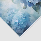 Blue Watercolor Hydrangea Decoupage Seidenpapier (Ausschnitt)