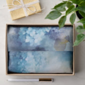 Blue Watercolor Hydrangea Decoupage Seidenpapier (Geschenk)