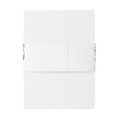 Blue Watercolor Hydrangea Wedding Bly Band (Rückseitenbeispiel)